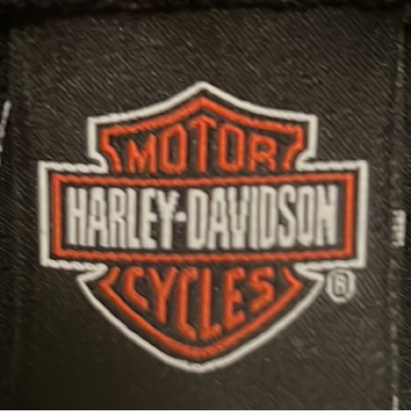 Harley-Davidson, Activewear, Long Thumb Sleeves, V-Neck Top, Charcoal Black, Sm - Picture 8 of 9